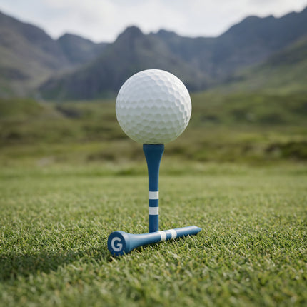 GlenTees Bamboo Golf Tees – Blue - Tartan Pouch