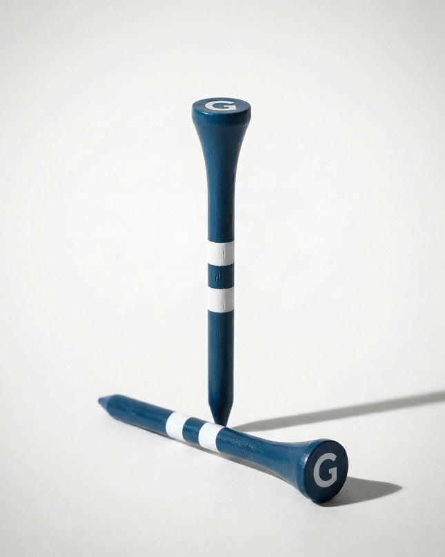 GlenTees Bamboo Golf Tees – Blue - Tartan Pouch