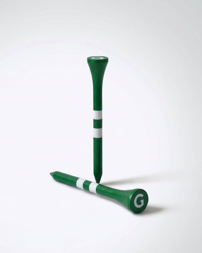 GlenTees Bamboo Golf Green Tees with Tartan Bag